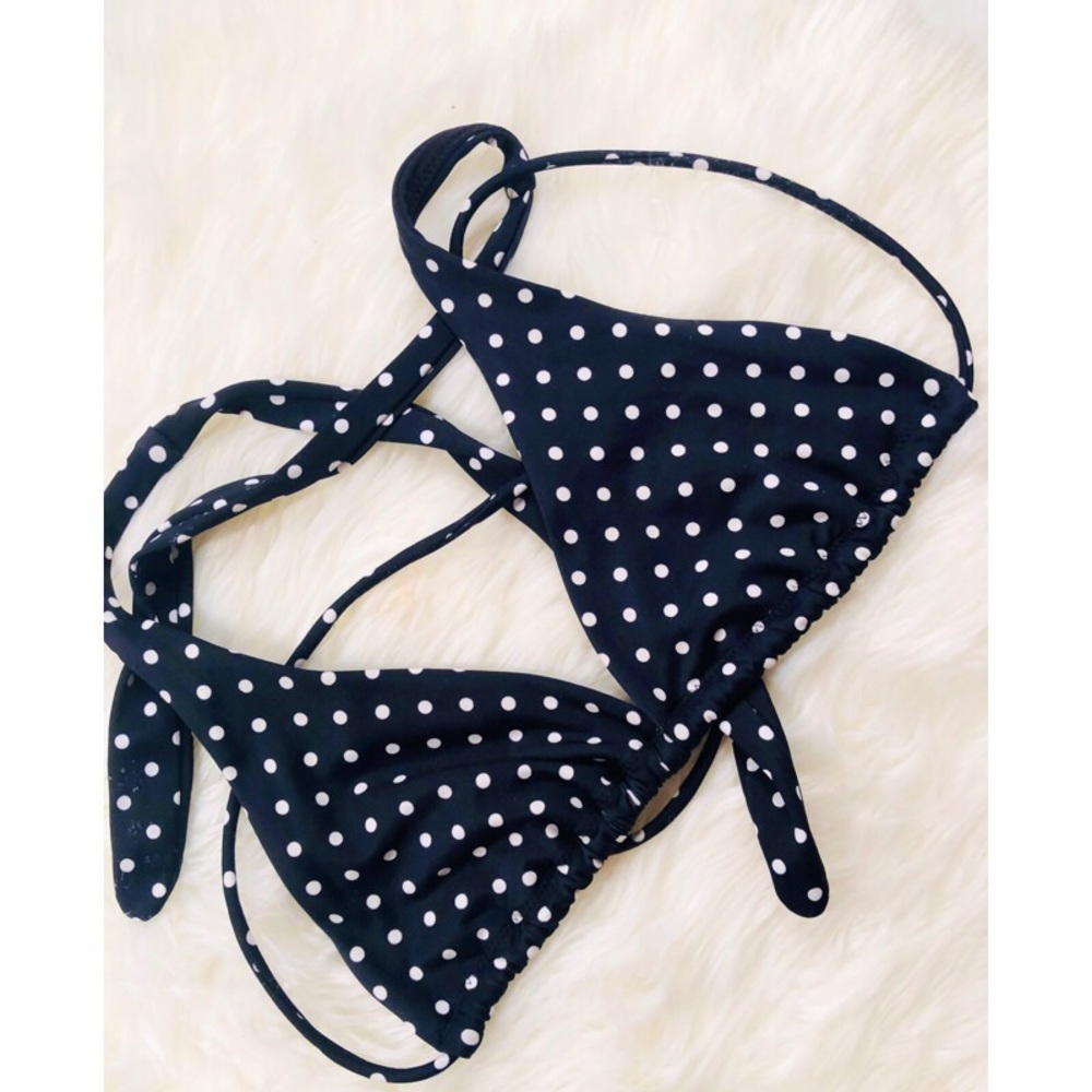 VS Polka Dot Strappy Bikini Top✨SMALL